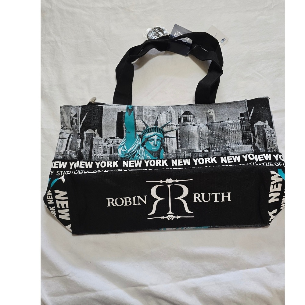 NWT Robin Ruth New York City Statue of Liberty Tote Bag Sweet! /0172